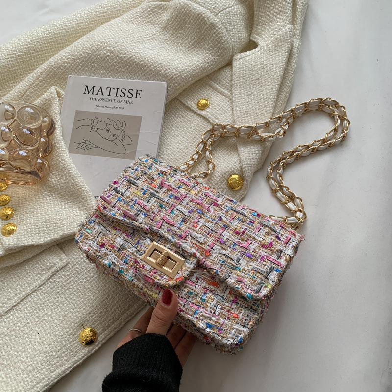 Top quality Brand High Quality New Style Style Wool Bag for Women New Trend 2025 Fashion Version Versatile Chain Shoulder Crossbody Bag New Free Deliv