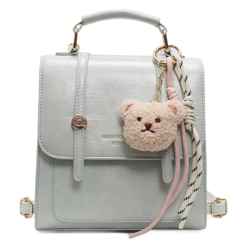 designer Trendy and Elegant Large Capacity Commuter College Style Backpack for Women, Handheld Bag, Simple Casual Travel Small Backpack