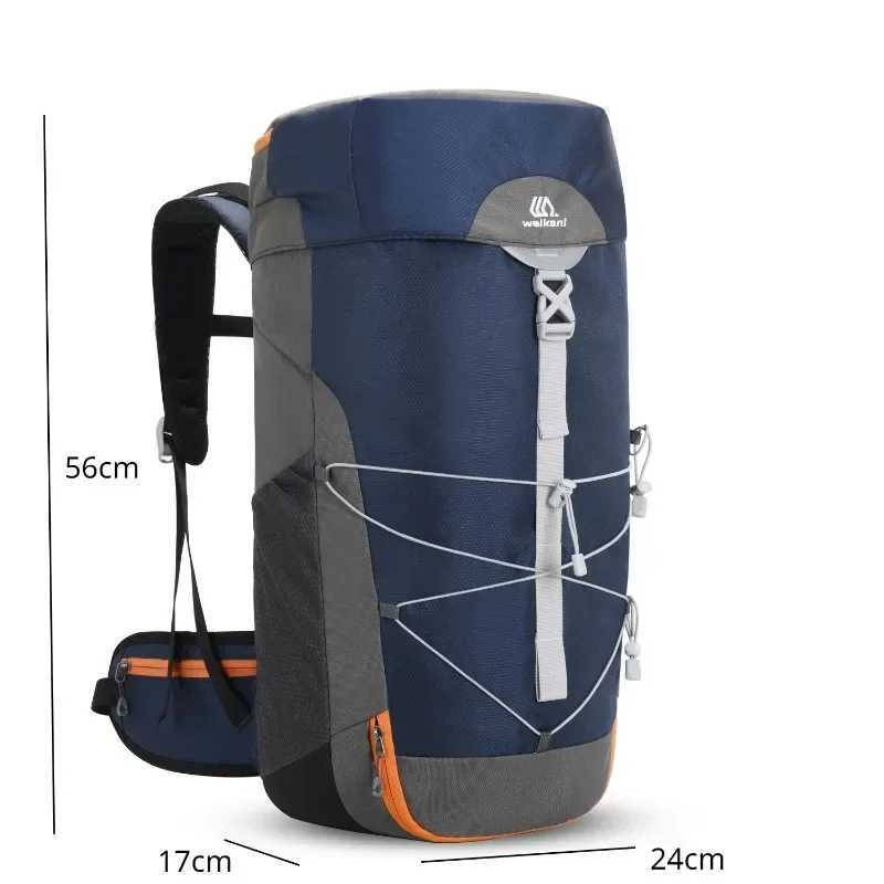 40L Camping Backpack Large Capacity Waterproof Climbing Backpack Outdoor Shoulder Rucksack Men Women Hiking Sports Storage Bag W250603