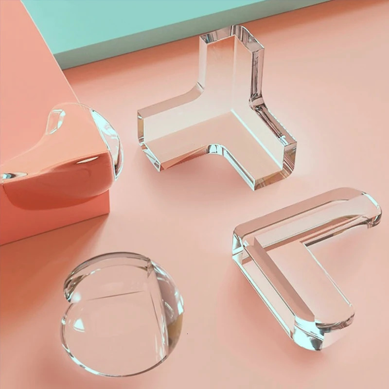 16PCS Baby Safety Silicone Protector Table Corner Edge Protection Cover Electric Socket Protection Children Anticollision Guards 250530