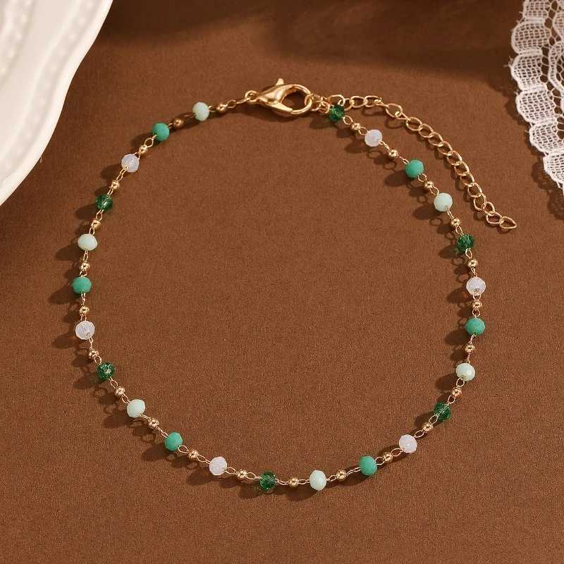 Bohemian Womens Anklets Beaded Stone Anklet Bracelet Summer Beach Anklets Gift For Girlfriend Mothers Day Gift W250604