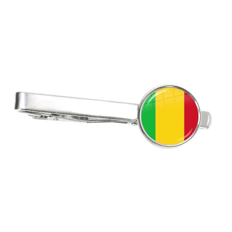 Mauritania Mali Rwanda Cote dIvoire Burundi Burkina Faso National Flag Tie Clip Ornament for Male Gentleman Gift W250604