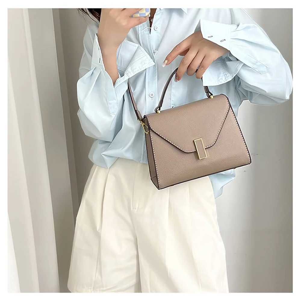Fashion Women Flap Handbags Crossbody 2023 Trendy Simple Solid Color Single-Shoulder Bags Phone Wallet Square Shoulder Bag XJ250604
