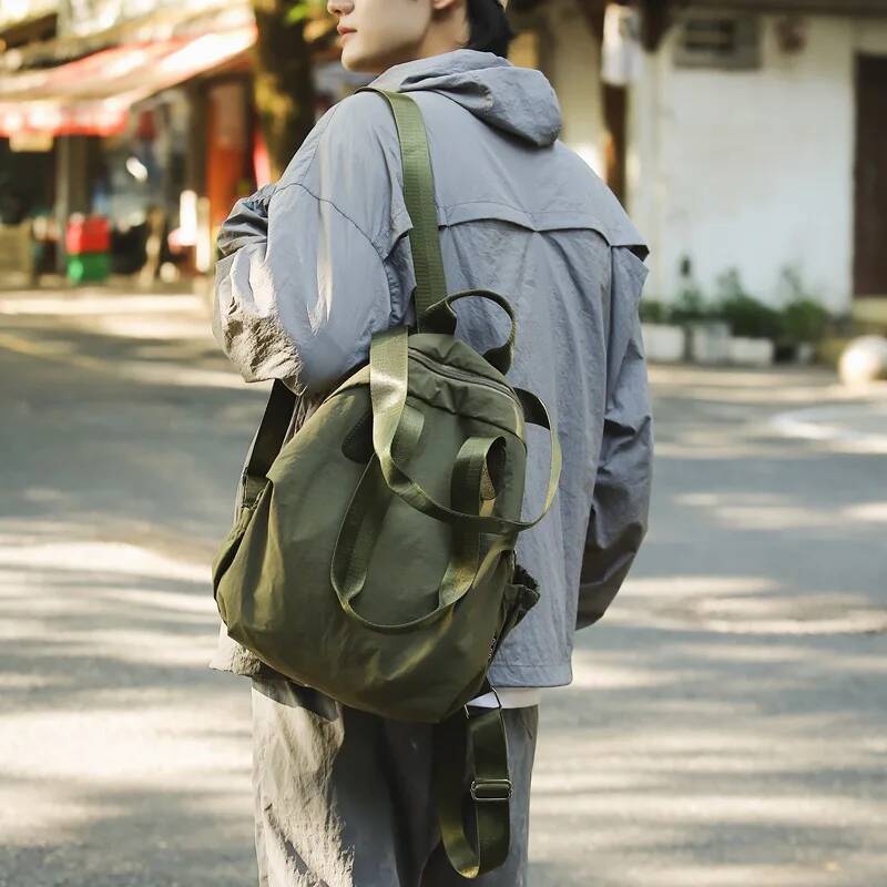 Waterproof Simple Couple Solid Color Versatile Portable Large Capacity Women's Daily Soft Backpack Gifts