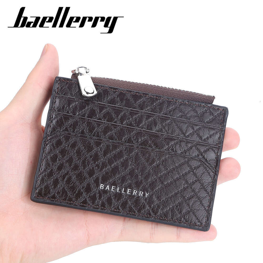 Baellerry New Men's Multi-Card Slot Thin Durable PU Coin Purse Holder Convenient Card Sleeve