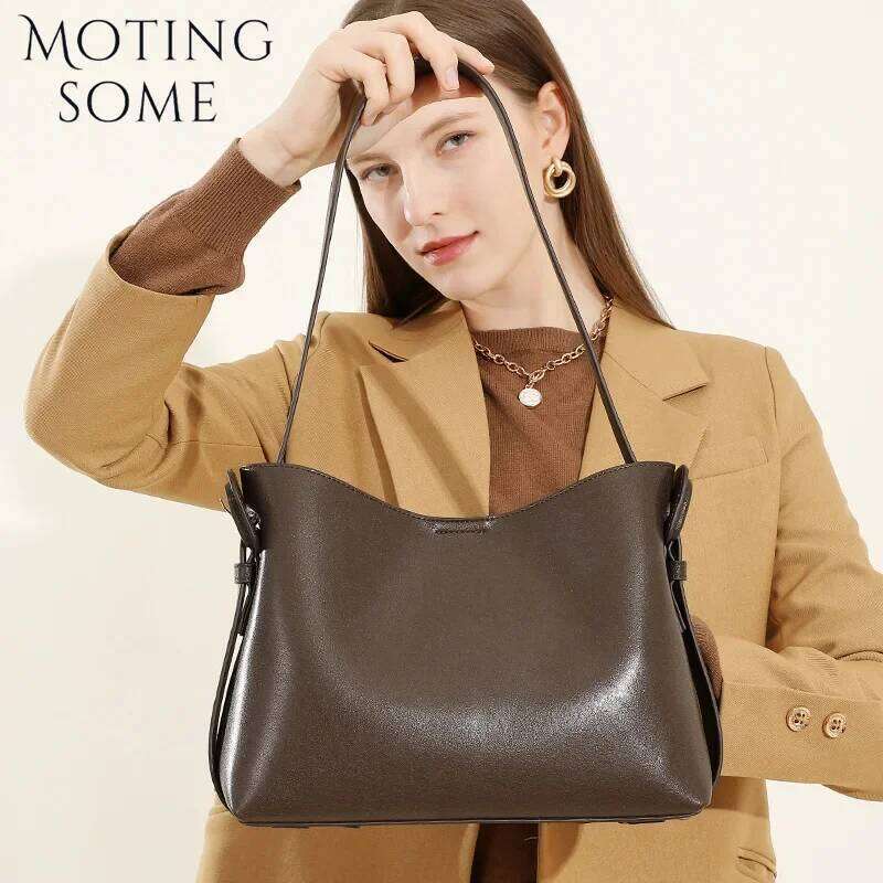 Motingsome Minimalism Women Fallow Style Shoulder Handbag And Purses Designer Satcheles Bosoton Tote 2025 New