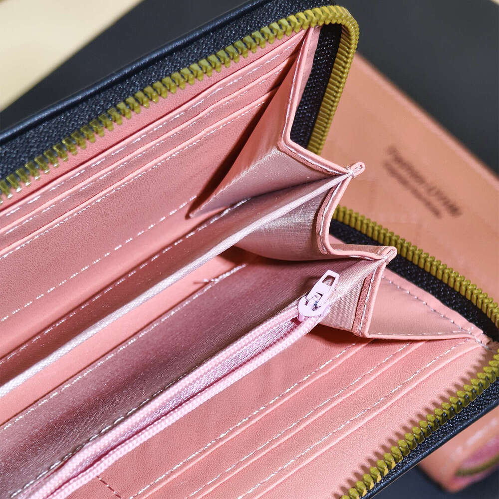 Women's Wallet Long Style 2025 New Versatile Large Capacity Zipper Letter Embroidery Soft Leather Clutch