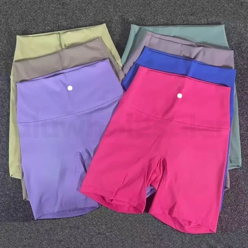 2025 5A Designer Yoga Shorts 8 inch inseam Women Sports Seamless High Waist Pants Running Fiess Stretchy Gym Underwear Workout shorts short