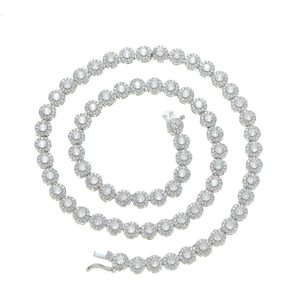 6MM Round CZ Tennis Chain Necklace for Women Fashion Accessory BC246