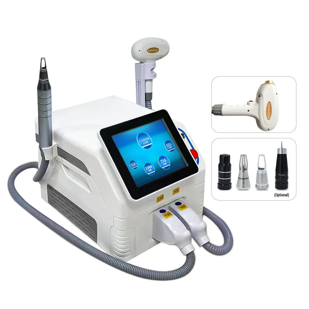 Promotion 2 in 1 Pico Diode Picosecond Tatoo Removal & Diodo Lasersings Hair Removal Machine Portable Tatoo Removal Picosecond Diode Laser Machine
