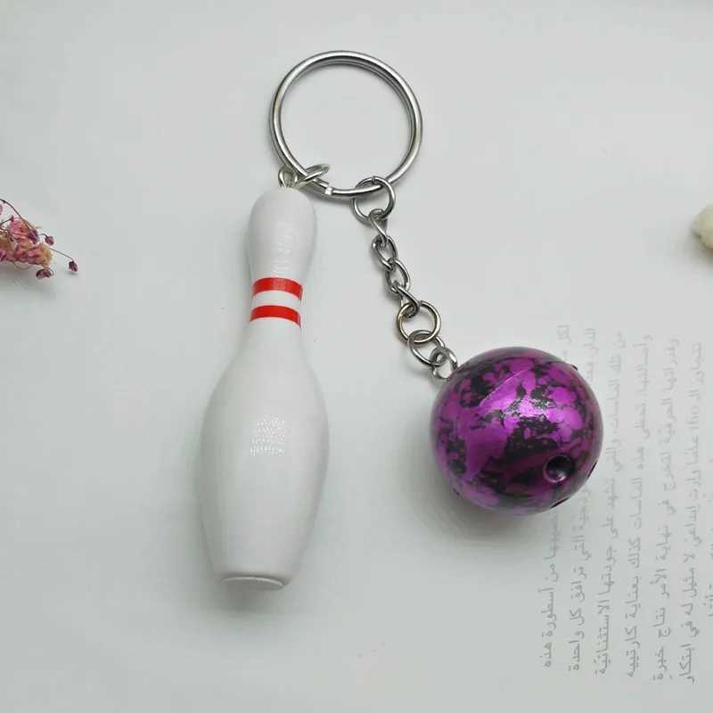 New Design Bowling metal Keychain Car Key Chain Key Ring Sports Hot Sale Keyring pendant For Man Women Gift M250604