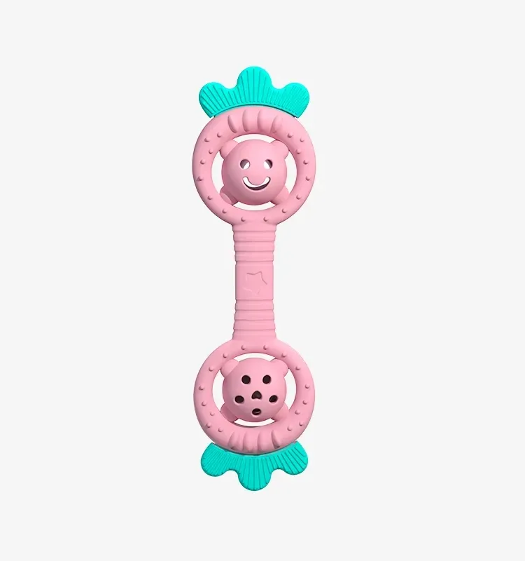 Silicone Baby Teether Chewable Teething Toy Strawberry Rattle Oral Motor Toy BPA Free Food Grade Newborn Boy Girl Sensory Products ZZ