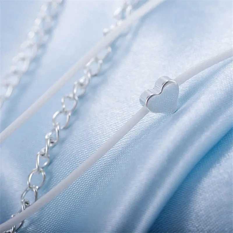 Bohemian Anklet Bracelet On The Leg Fashion Heart Female Anklets Barefoot For Women Leg Chain Beach Foot Jewelry W250604