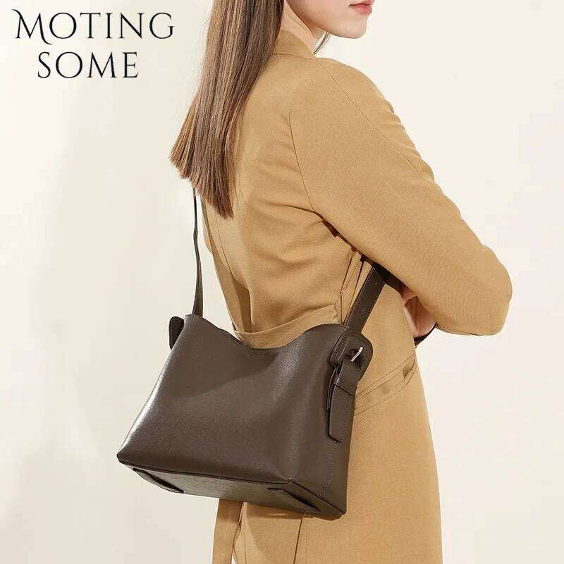 Motingsome Minimalism Women Fallow Style Shoulder Handbag And Purses Designer Satcheles Bosoton Tote 2025 New