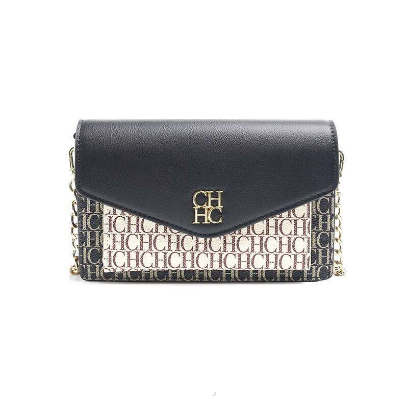 CH Crossbody Letter Printing Design Elegant Fashion Light Brand Women's Niche Trend Chain Buckle Bag