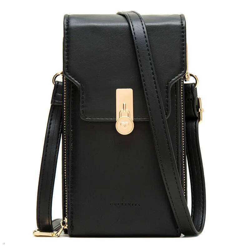 Foreign trade new mobile phone bag Japan and South Korea small fresh vertical buckle clamshell multi-function zipper large