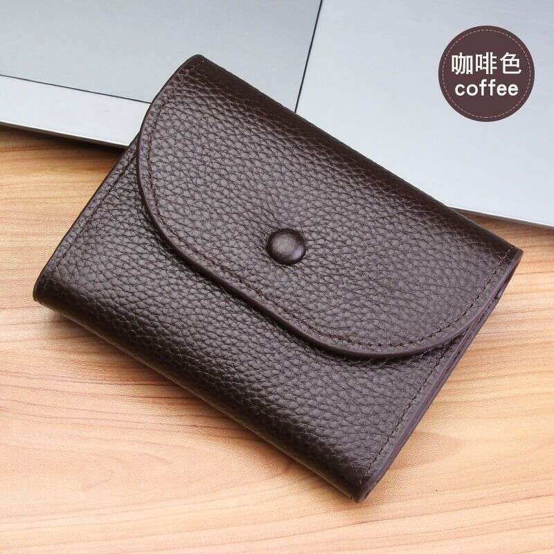 Ultra-thin Purse Men's Mini Simple Small Wallet Women's Card Holder Coin Bag 2025 New Model