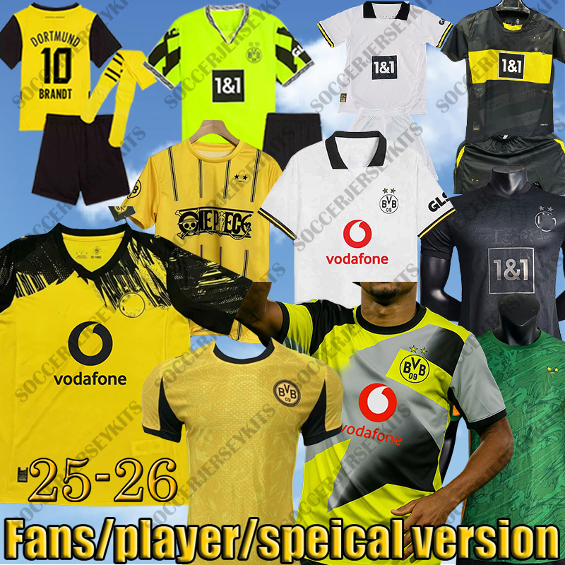 Dortmund jersey 25 26 4TH Special dortmund Kit 2024 2025 BVBs men kids sets football shirts kit Guirassy Emre can Gittens Brandt kits 4th fourth dortmund vintage shirt