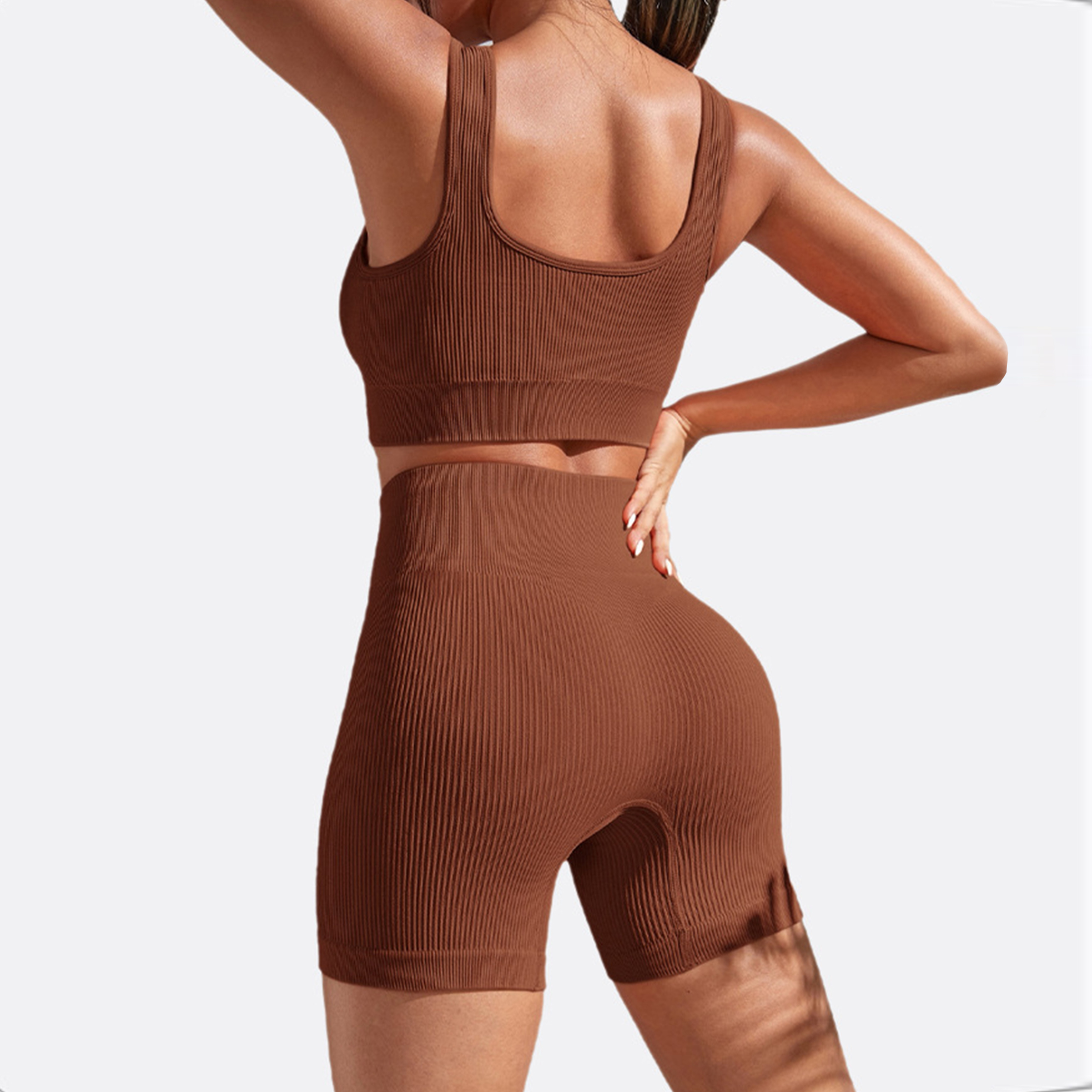 Line sense slimming yoga suit high-intensity exercise suit high elastic breathable yoga clothing