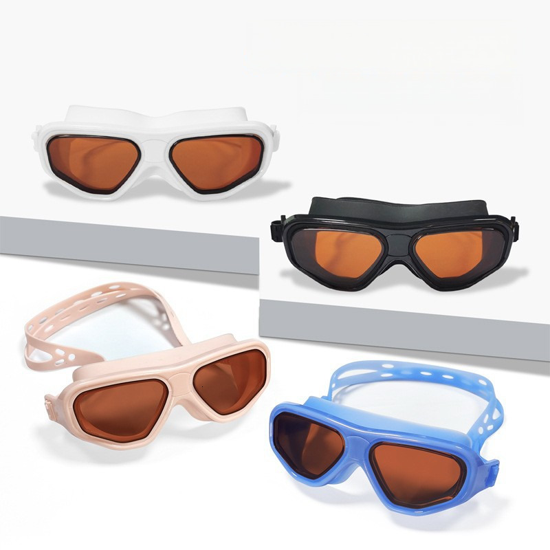 Anti-Glare UV Protection Waterproof Anti-Fog High Definition New Large Frame Swimming Glasses Diving Swim Goggles