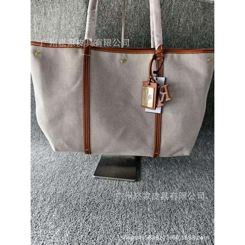 Women's Bags Designer Women's Bags Designer Laf Leather Canvas Tote New Handbag Spring Summer Versatile Large Capacity Mommy Bag Commuter