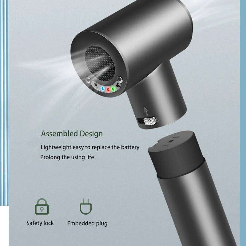 Wireless Portable Hair Dryer With Hot And Cold Wind Switch Rechargeable Battery USB Charger For Home Travel Pet Baby Equipment