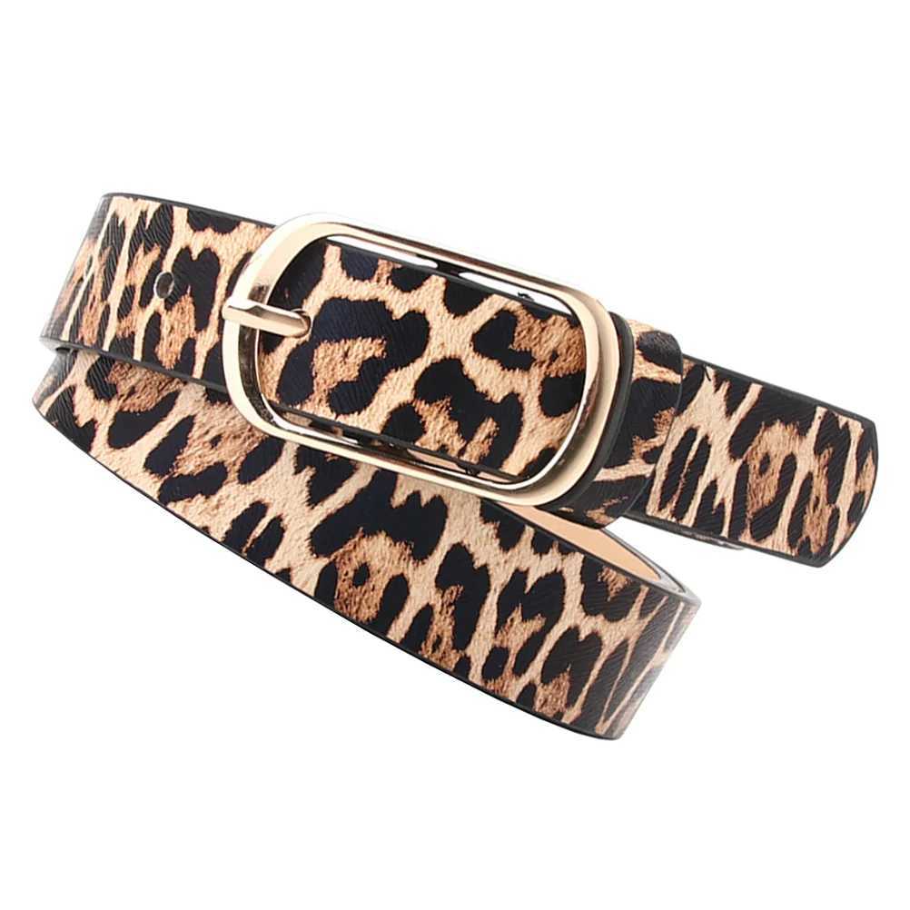 Woman Leopard Waist Belts Fashionable All-Match Belts for Women Lady Female W250604
