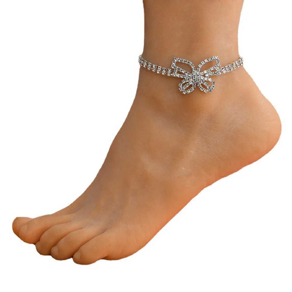 1PC Rhinestone Chain Anklets For Women Luxury Shining Ankle Bracelet On Leg Female Wedding Party Jewelry Foot Accessories New W250604