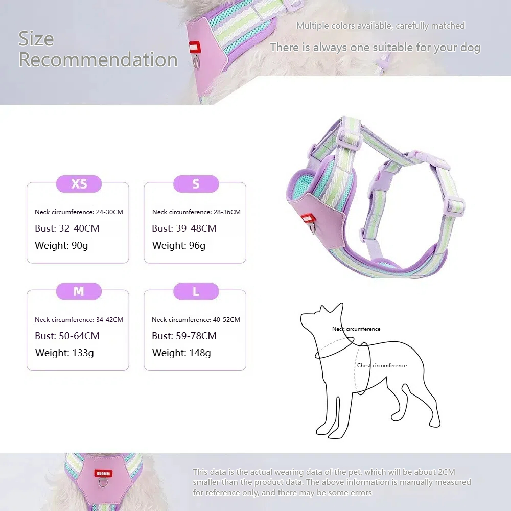 Breathable Mesh Small Dog Harness with Leash Set - Adjustable, Lightweight & Comfortable Pet Vest