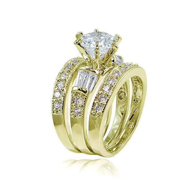2025 Choucong Ins Top Sell Wedding Rings Luxury Jewelry 925 Sterling Silver Fill 18K Gold Round 5A Cubic Zircon CZ Diamond Party Eternity Women Couple
