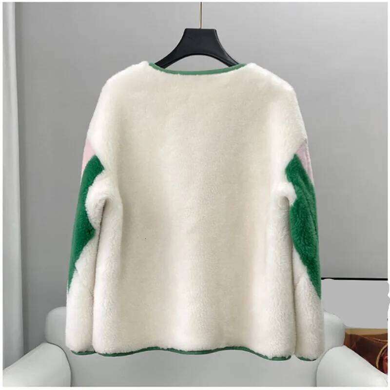 PUDI Women Genuine Wool Fur Fashion Coat Hot Sale Pattern Design Jacket CT256