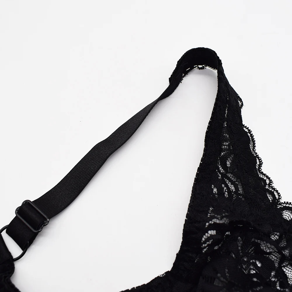Beauwear Underwire Bralette Ultra Thin Lounge Bra Lace Bras Plus Size Women Underwear D Full Cup Lingerie Plus Size 40-46 Bras Underwire Bra for Big B