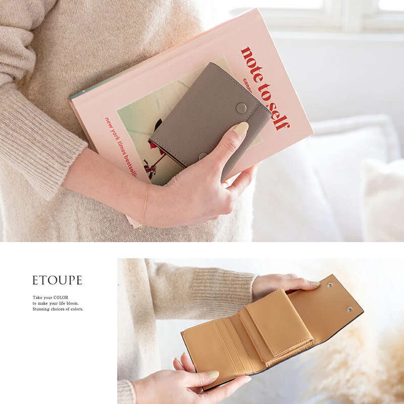 Women's Genuine Leather Multi-Functional Portable 70% off First Layer Cowhide Large Capacity Coin Multi-Card Slot Short Wallet