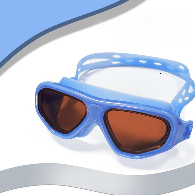Anti-Glare UV Protection Waterproof Anti-Fog High Definition New Large Frame Swimming Glasses Diving Swim Goggles