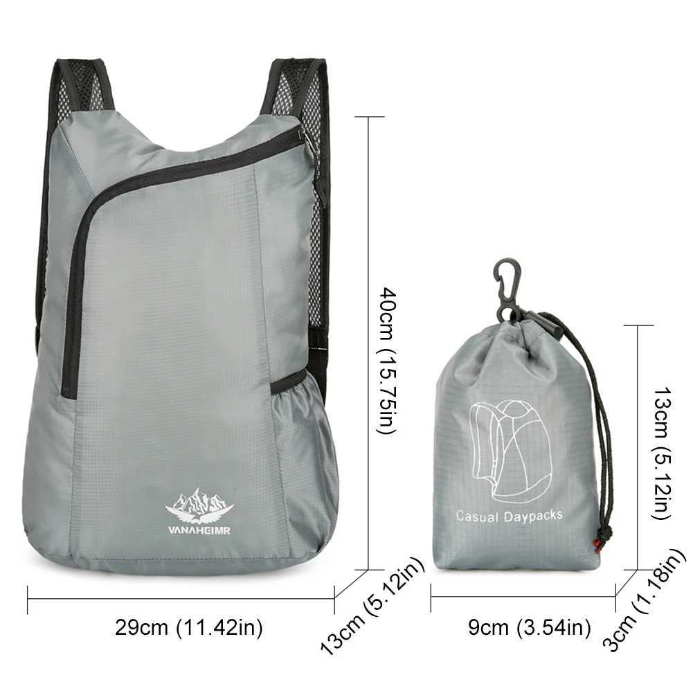 10L Portable Foldable Backpack Ultralight Waterproof Mountaineering Bag Outdoor Climbing Cycling Travel Sports Bag for Men Women W250603