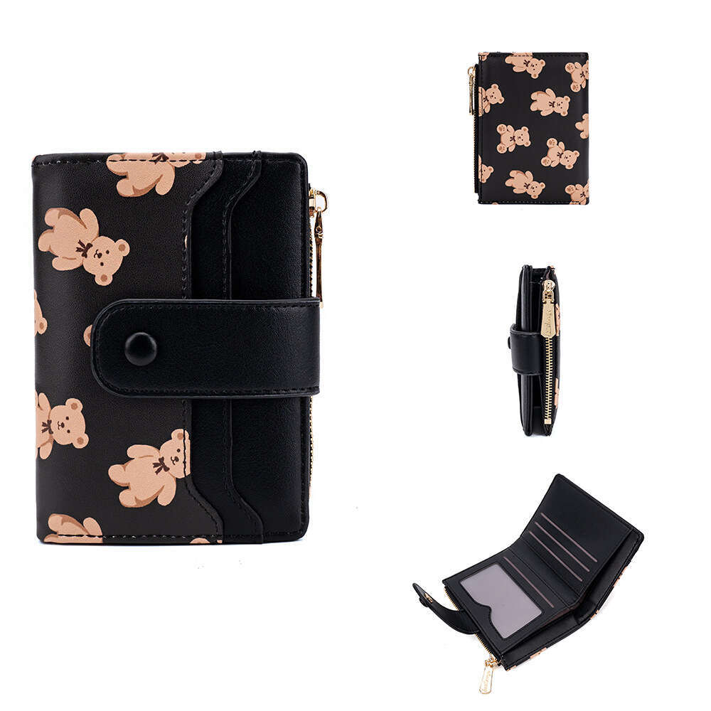 Women's Wallet Short New Baellerry Fashion Animal Print Thin Zipper Coin Purse Card Holder