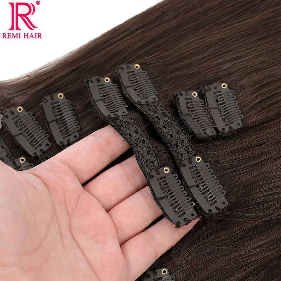 Vieamese 100% Real Human Weaving Straight Clip-In Hair Extension Weft for Women to Add Volume