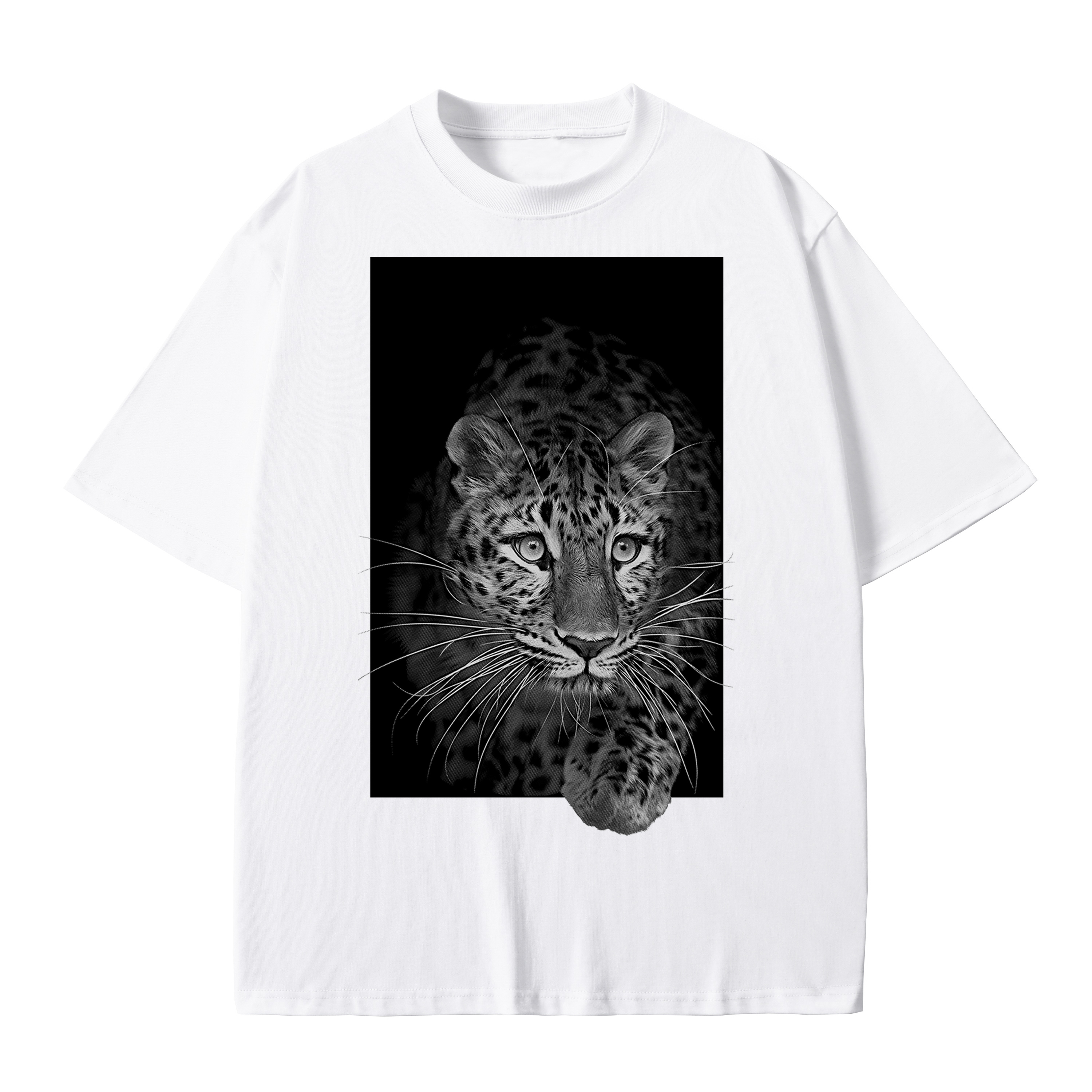 T-shirt men's top designer cotton T-shirt Silver the leopard short sleeved clothing high-quality fashionable T-shirt BROADTRUE