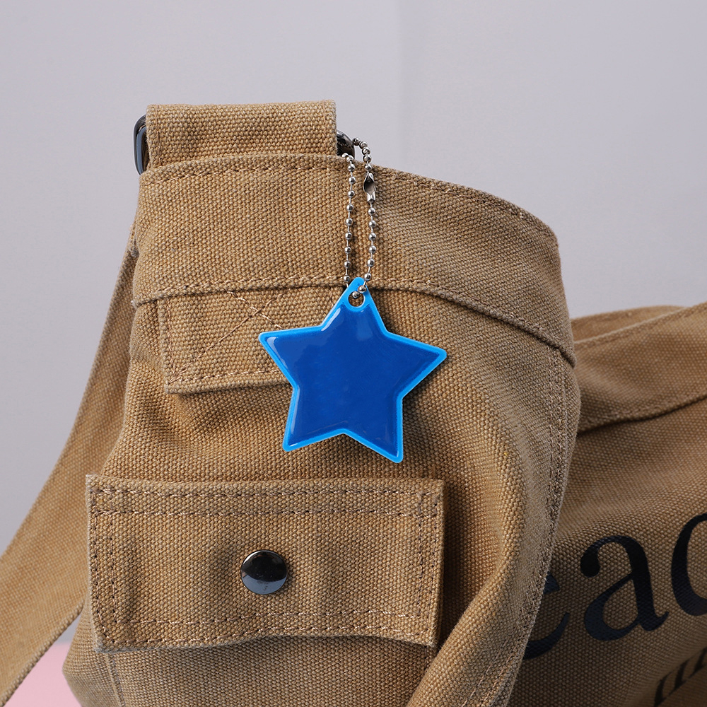 Creative Star-Shaped Night Glow Backpack Decoration with Multiple Colors - Customizable Wholesale Available