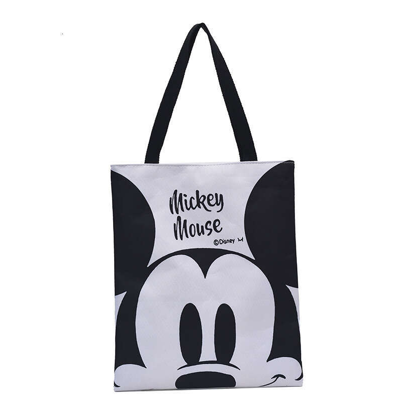 Casual Large Capacity Tote for Women Summer New Cartoon Canvas Travel Commuter Shoulder Bag