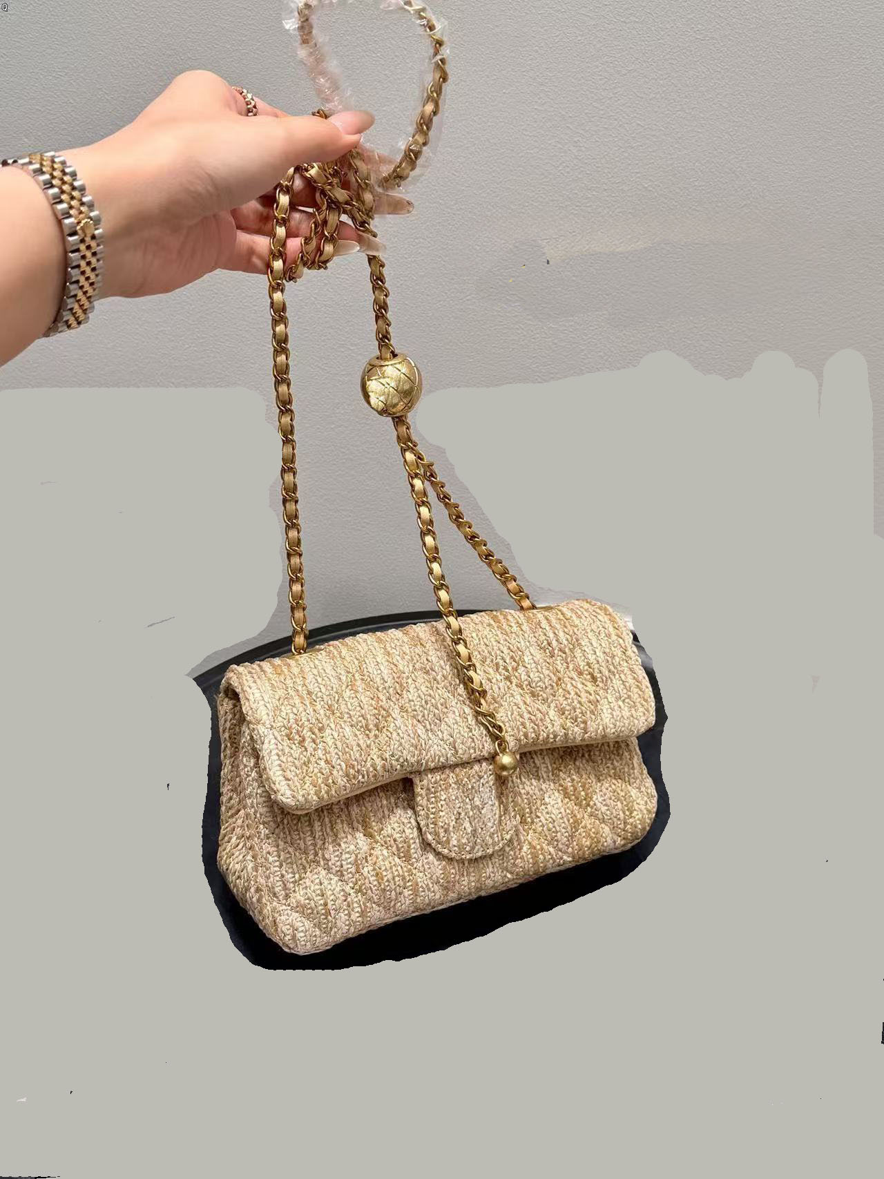 2025 new satchel Latest Shoulder Bag Original Luxury Designers monog Handbags Fashions Steamer classics Handbag Fashion Grass woven diagonal cross bag