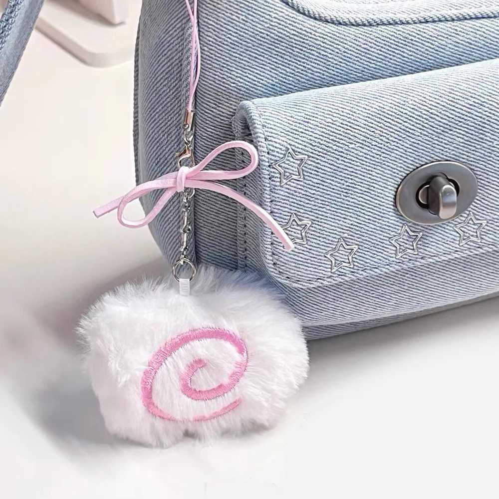 Card Bag keyring Fish Plate Key Chain Handbag Decoration Handmade Plush Keychain Plush Bag Pendant Lovely Soft Gift for Women Girls W250604