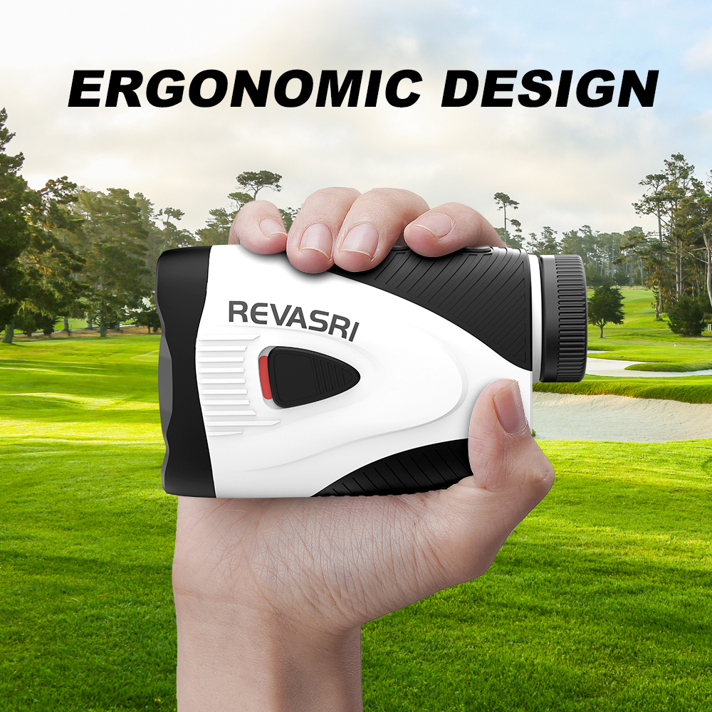 REVASRI Golf Rangefinder with Slope Switch, 1090 Yards Laser Range Finder with Flag Locking Vibration, 6X Magnification Monocular and USB-C Rechargeab