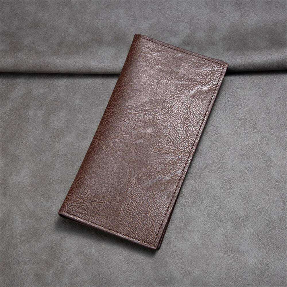Men's Wallet PU Leather Multi Functional Long Travel Thin Youth Bag Large Banknote Passport Card Holder Money Purses