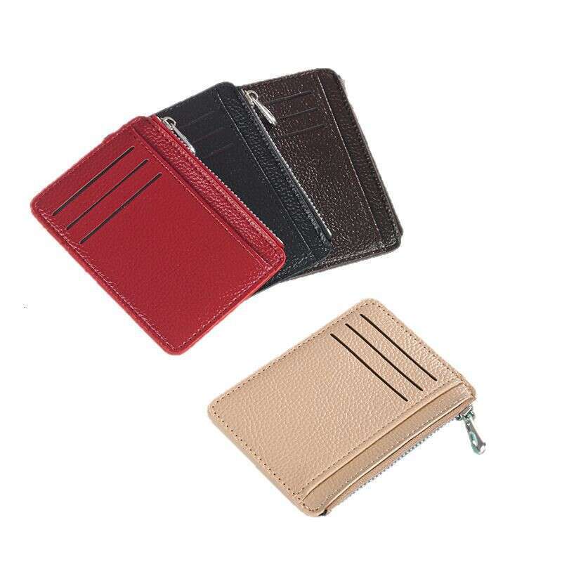 Hot Selling 2025 New Casual Zipper Multi-Card Slot Coin Purse Multi-Functional Lychee Pattern Card Holder