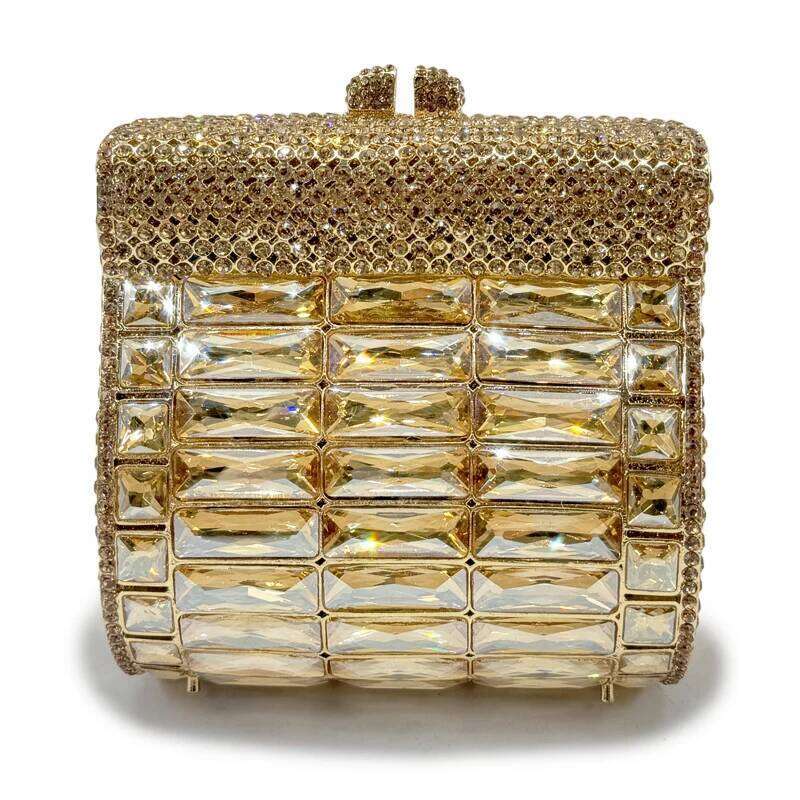 Crystal Glass Women Dress Mini Case Designer Handbags Wedding Bride Clutch Purse Rhinestone Dinner Bag Banquet Clutches