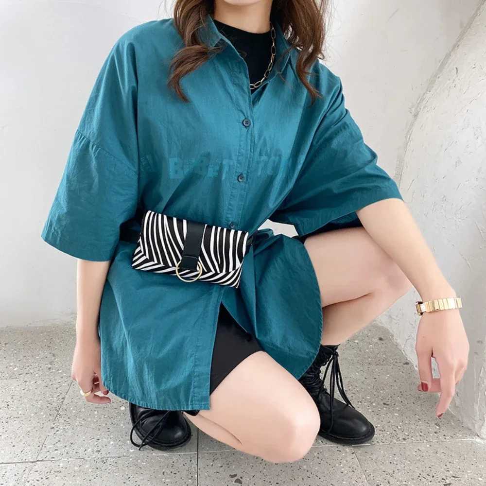 Flap Leather Fanny Pack Mini Waist Bag 2 in 1 Leopard Stripe Coin Purse Ladies Belt Bag Belt Mobile Phone Bag Waist Bag 2025W250604