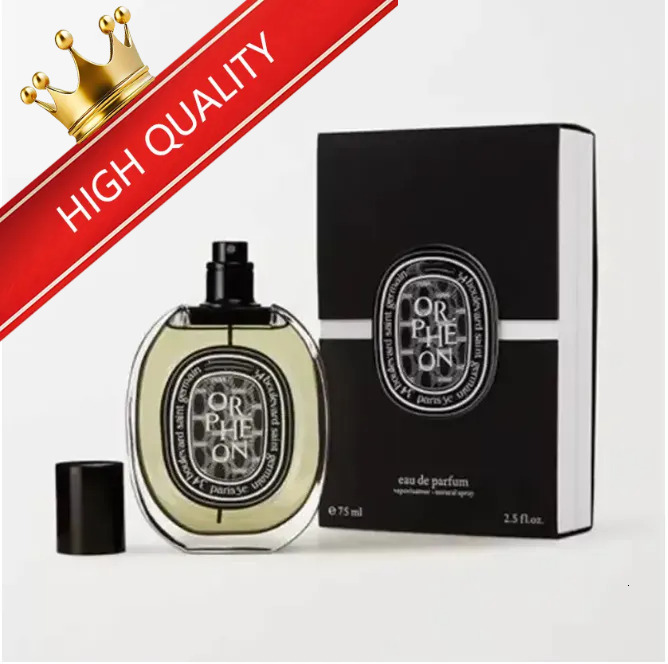 2025 Unisex Perfume Cologne Designer Brand Spray Orpheon 75Ml Black Bottle Men Women Fragrance Charming Smell Longer Lasting Wholesale Quick Delivery