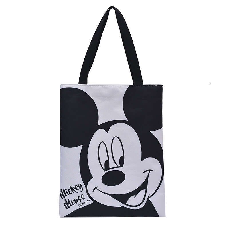 Casual Large Capacity Tote for Women Summer New Cartoon Canvas Travel Commuter Shoulder Bag