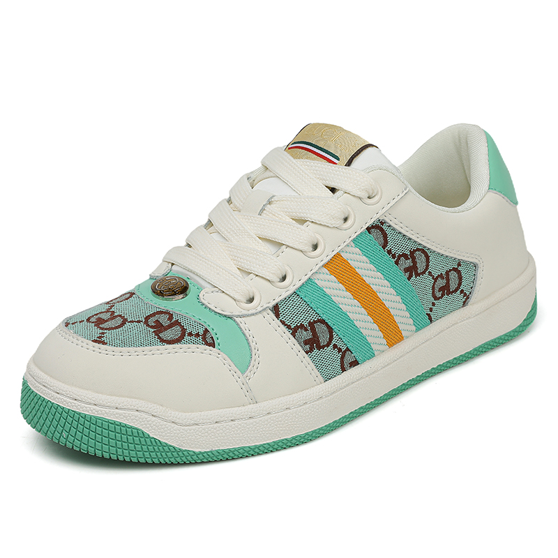 Shoes designer Lace up Thick Sole Flat Casual Shoes Mixed Color Patchwork Sneakers Daily vacation Walking Shoes Unisex 6XH4